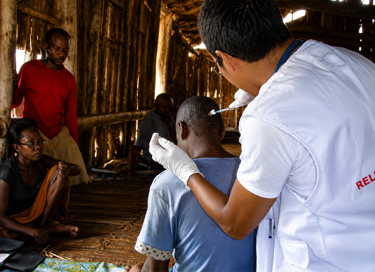 RELTER health worker delivering care in the field